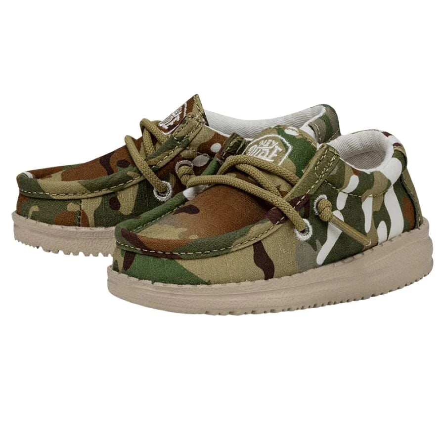 Shoes Toddler Hey Dude Wally Camouflage Multi Camo 40027-9CQ