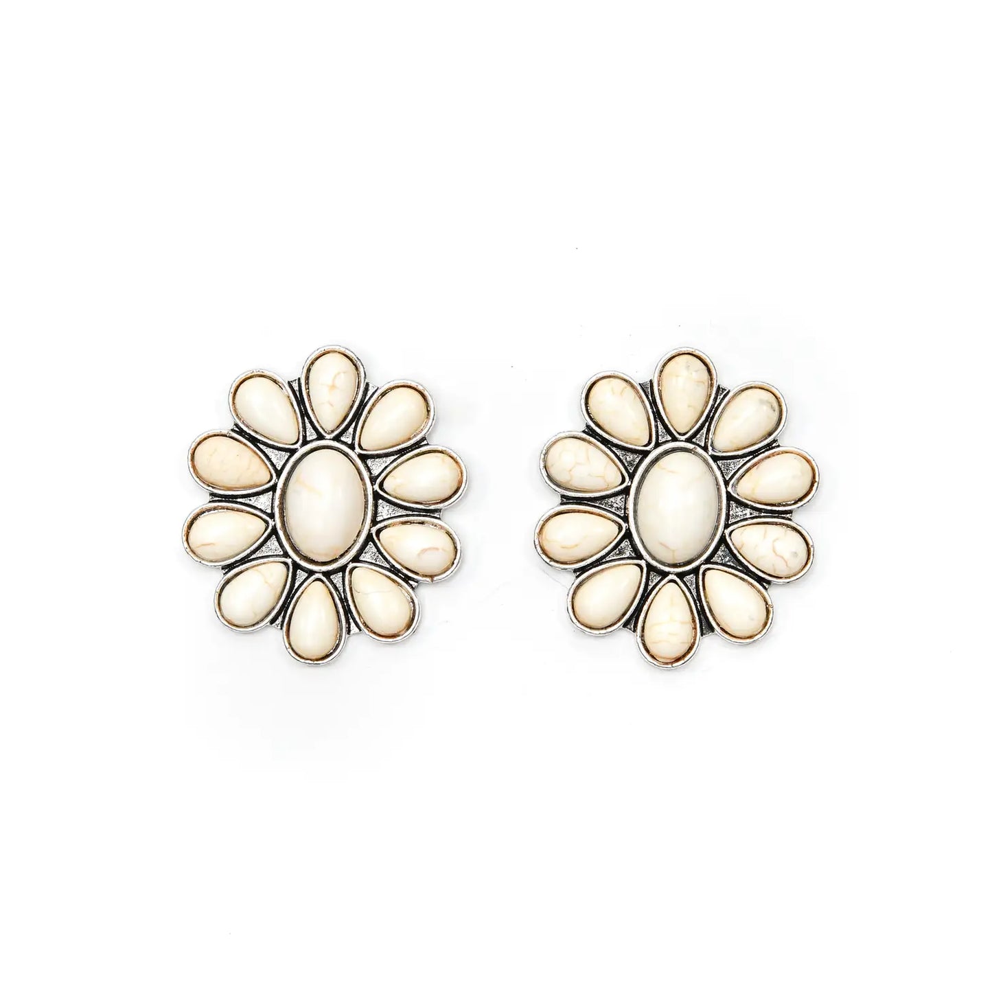 Jewelry Earrings Ivory Cluster Post E800IVR