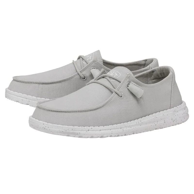 Shoes Women’s Hey Dude Slub Canvas Light Grey 40063-007