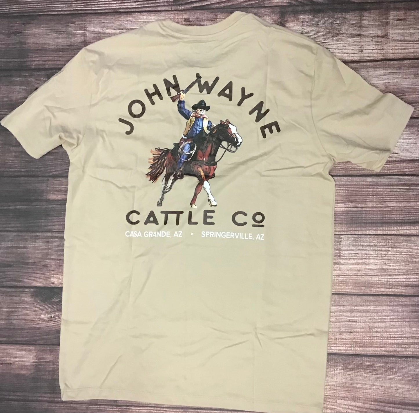 Shirt Men’s John Wayne Tan Short Sleeve HT1700TN