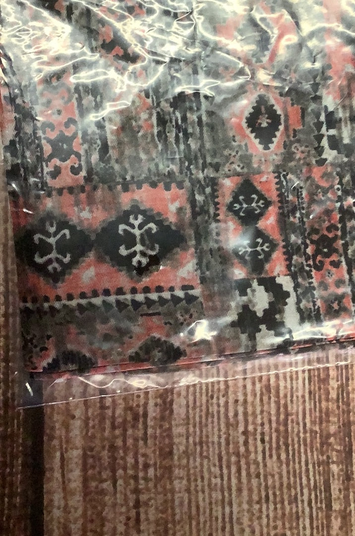 Scarf Wildrag Grey Black Peach 1313-AA