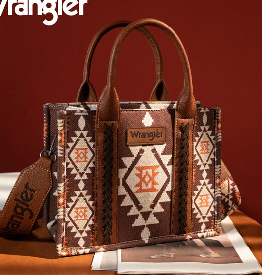 Purses Wrangler Coffee Aztec Crossbody