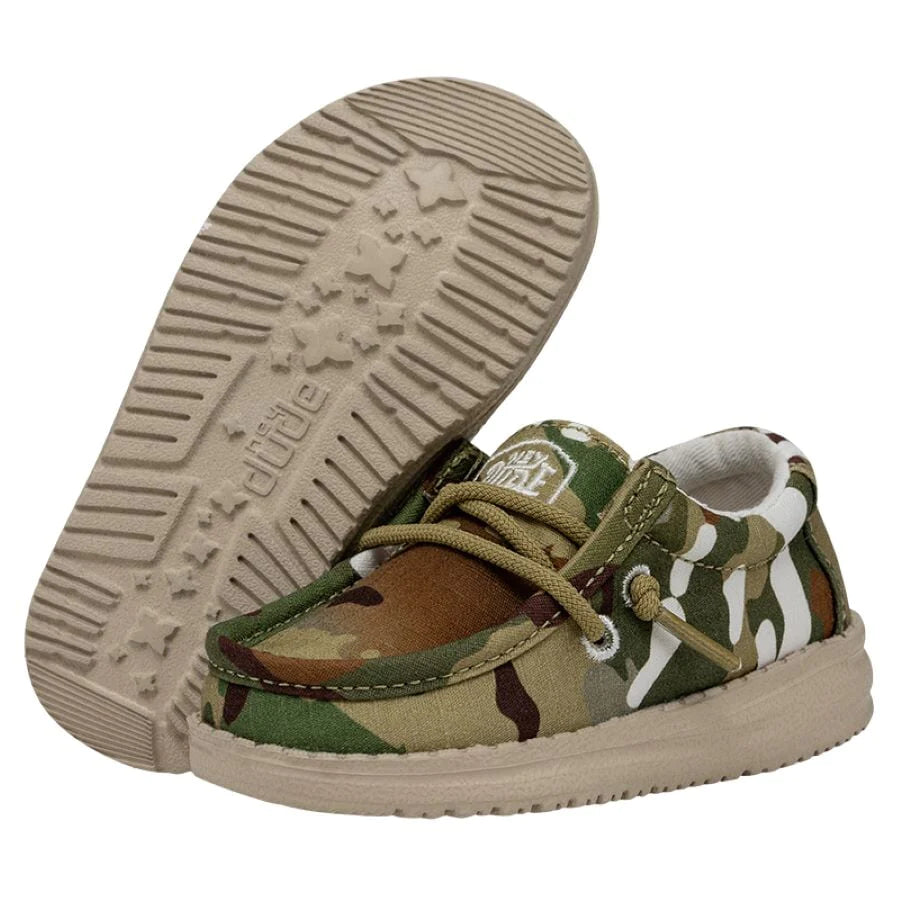 Shoes Toddler Hey Dude Wally Camouflage Multi Camo 40027-9CQ