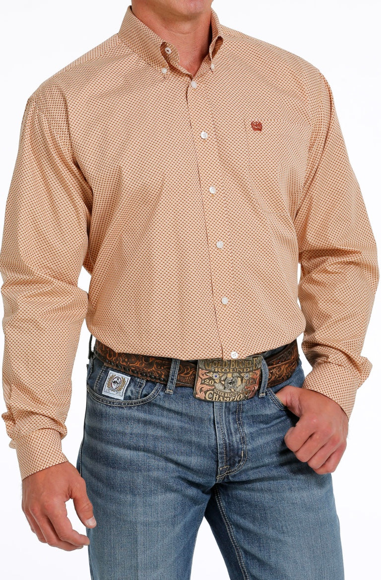 Shirt Men’s Cinch Long Sleeve Khaki MTW1105614