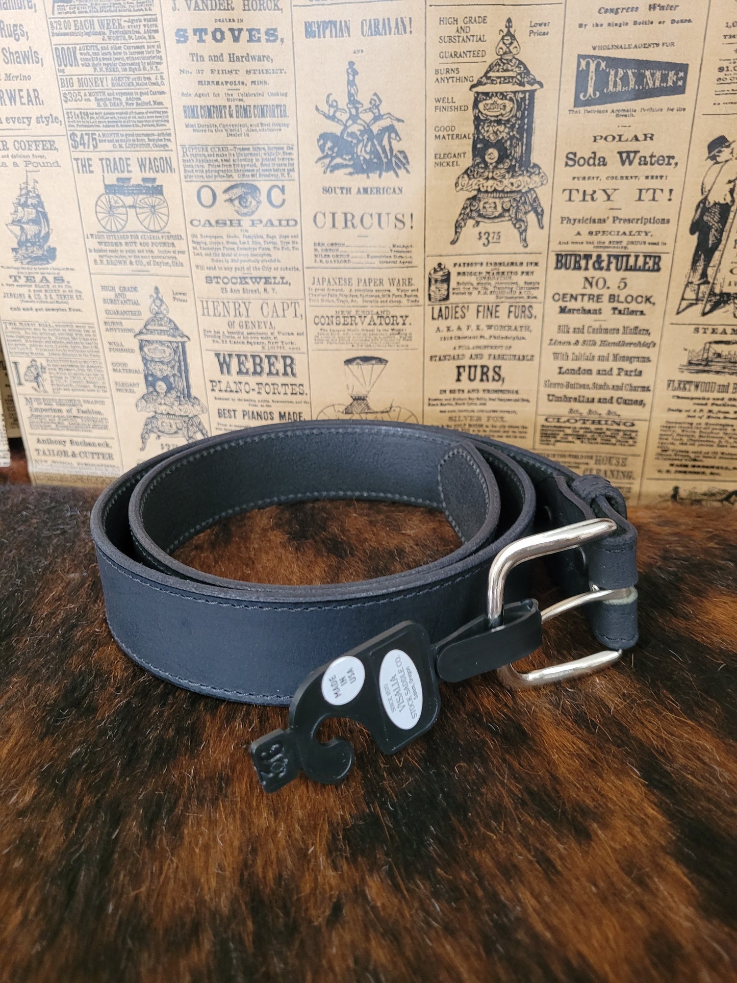 Belts BlackPlain 1-1/2” Visalia Stock Saddle Co. Belt 311-02