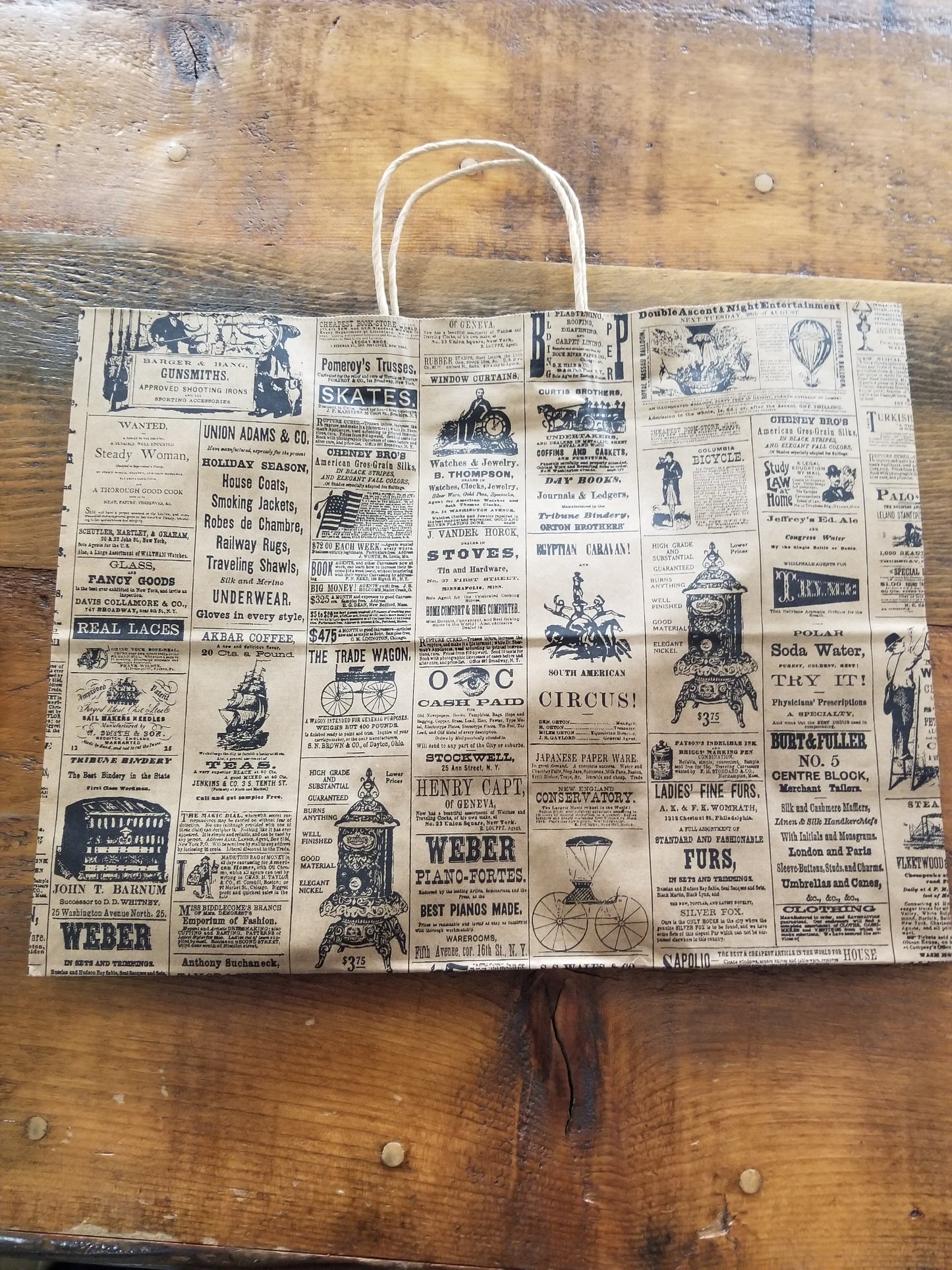 Newsprint Giftbags