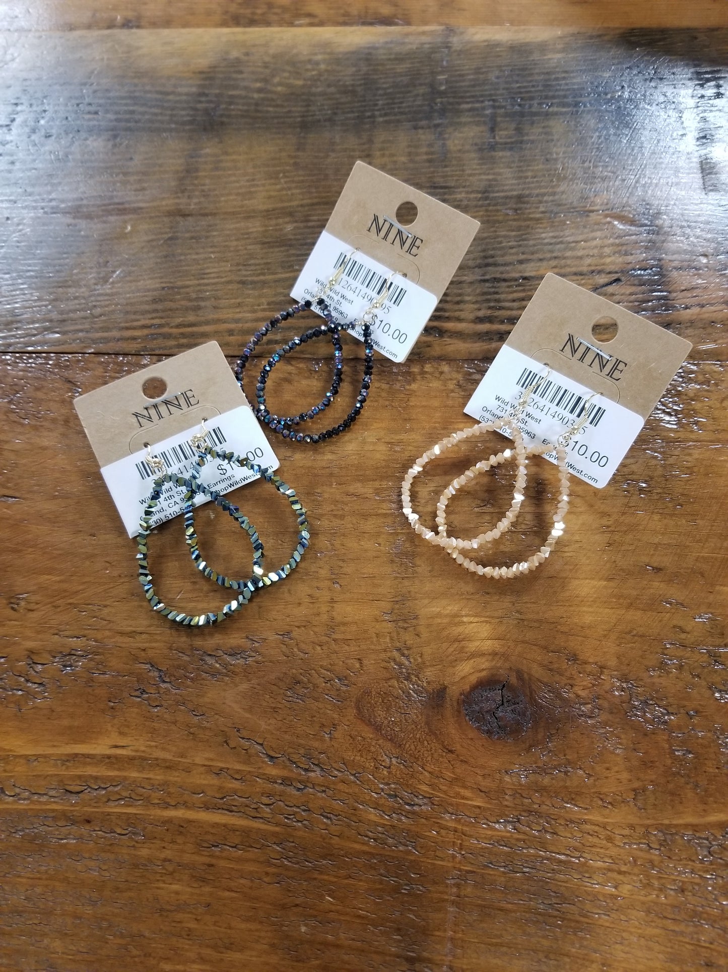Jewelry and Accessories Nine earrings.
