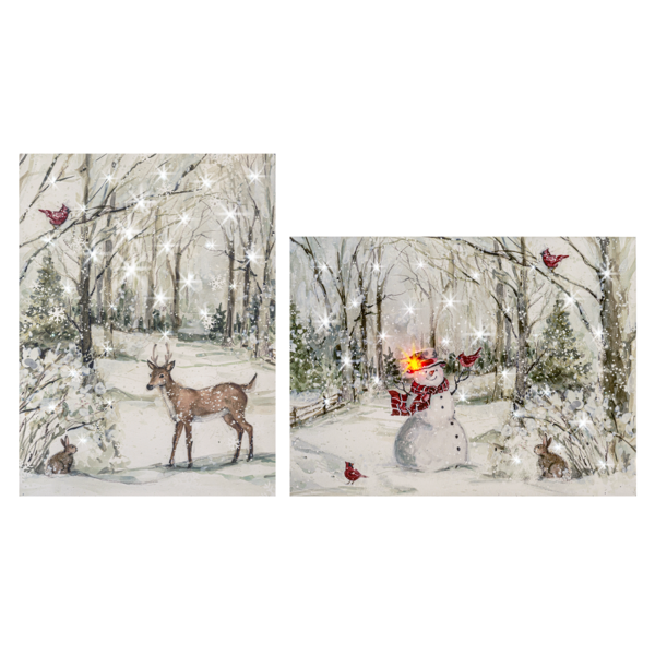 Giftware Snowy Scene Light Up Wall MX185465 Decor MX185465