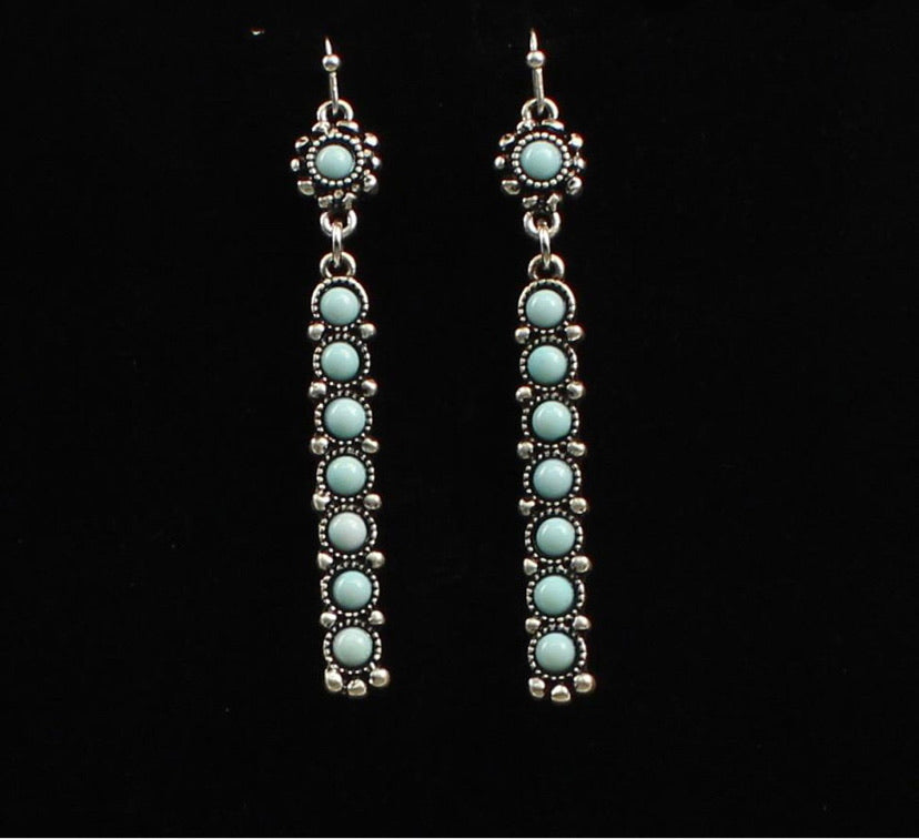 Jewelry turquoise earrings 29120