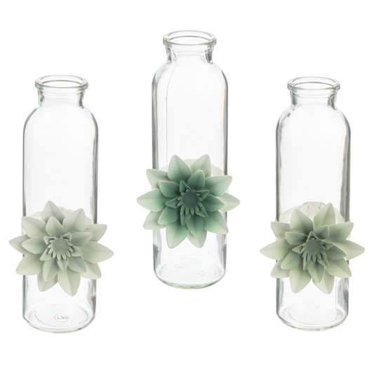 Giftware Home Decor CB177205/CB177206 Glass Flower Vase