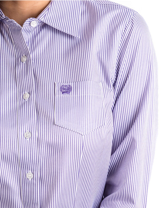 Shirts Women’s Cinch Purple Stripe Shirt MSW9164087
