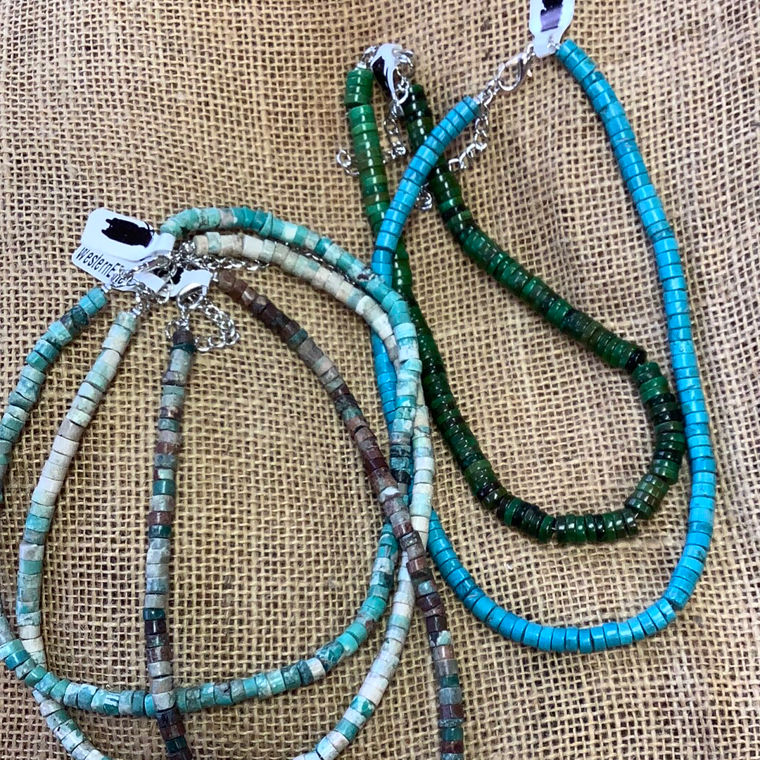 Real stone choker necklaces in multiple colors