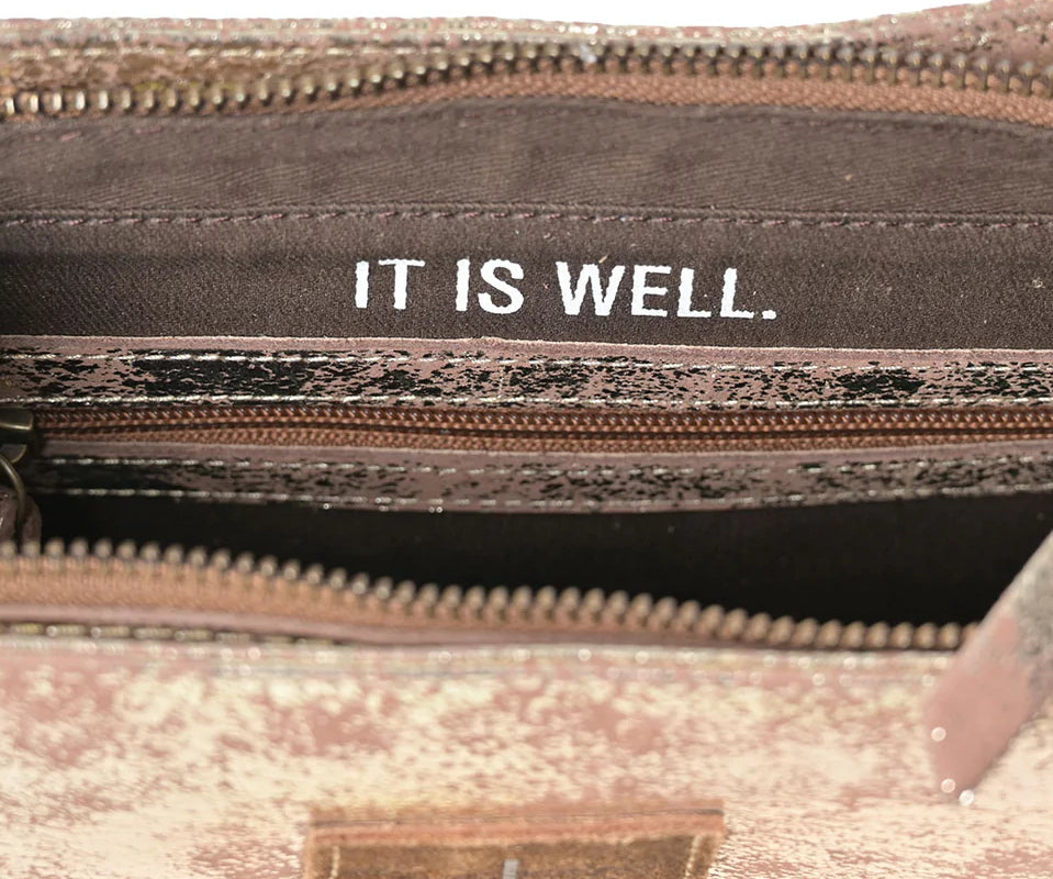 Purses STS Ranchwear Flaxen Roan Sugar Satchel STS31226