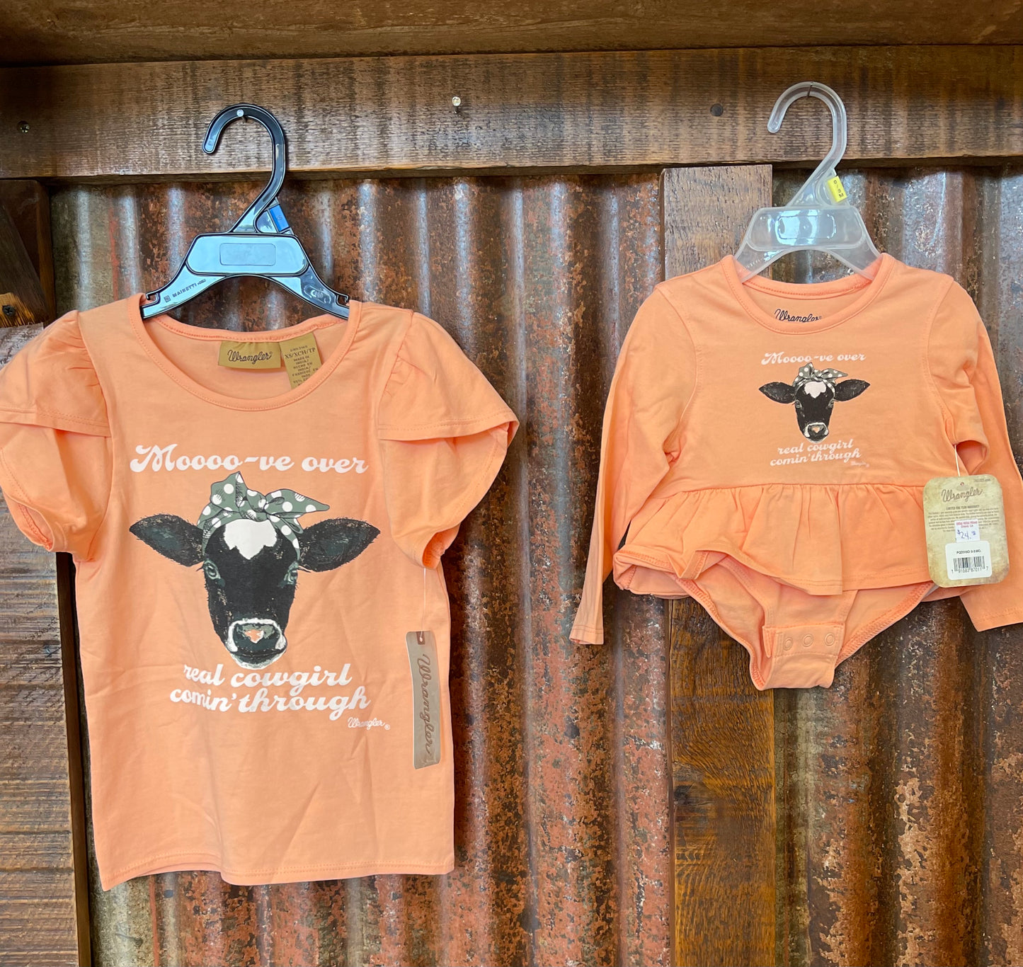 Shirts Kid’s Wrangler Shirt or Onesie “Real Cowgirl Coming Through” PQD316O GWK316O