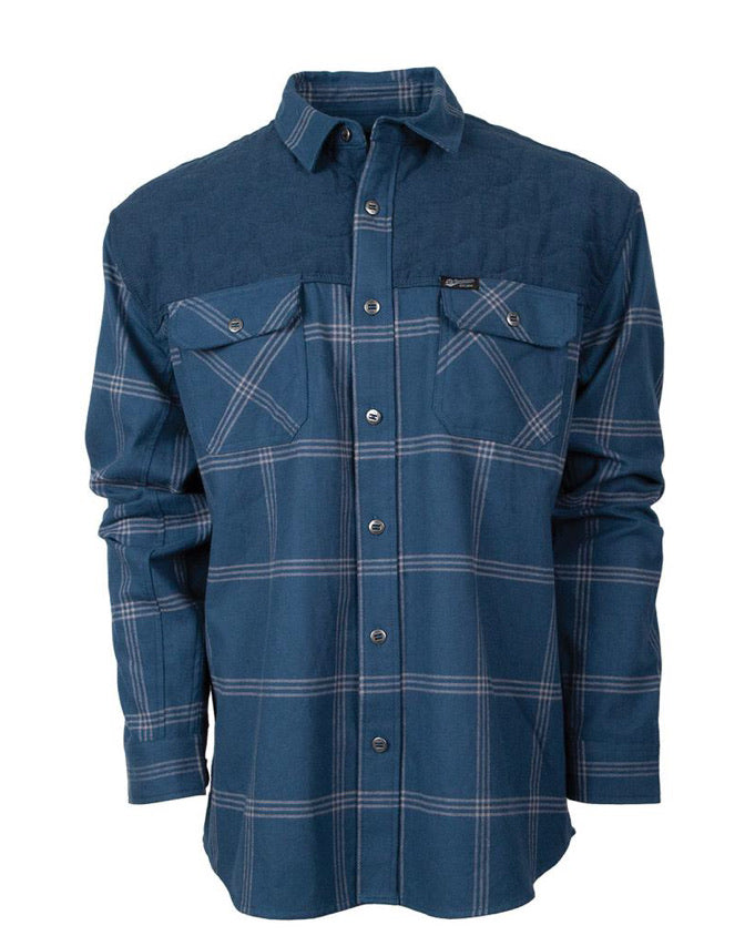 Shirts Men’s Logan Shirt Blue Plaid STS8215 , 8215; (KDLE-ED)