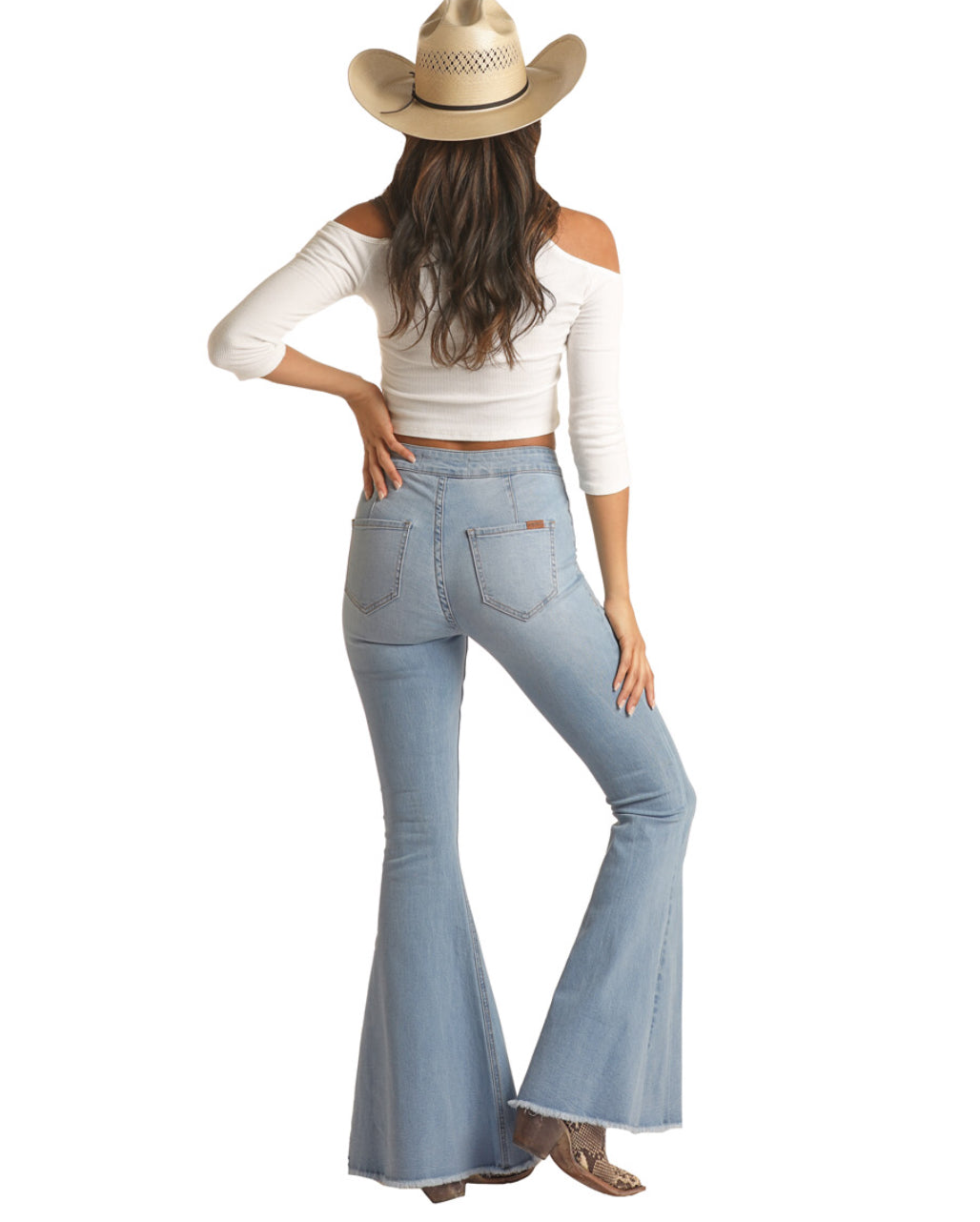 Women’s High Rise Bell Bottom Jeans RRWD7PRZU8