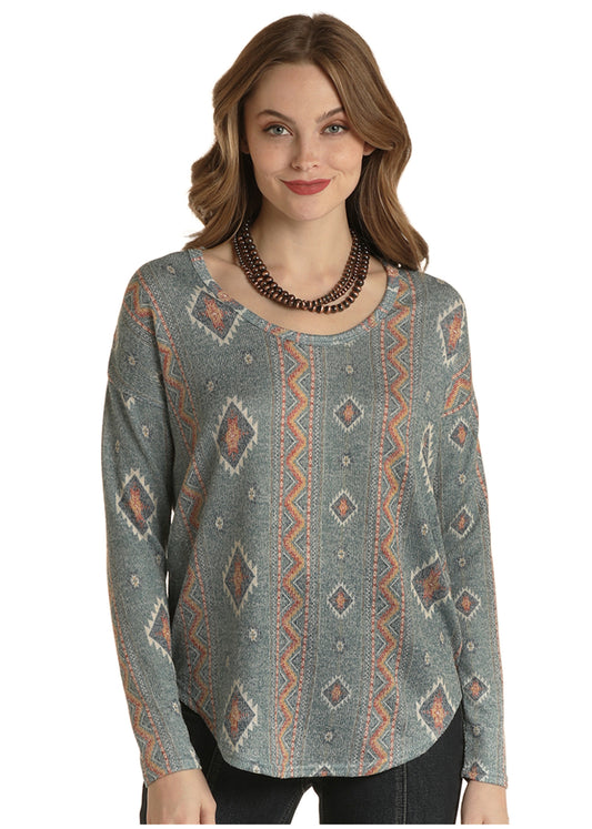 Shirts Women’s Printed Sweater Top WLWT52R01N