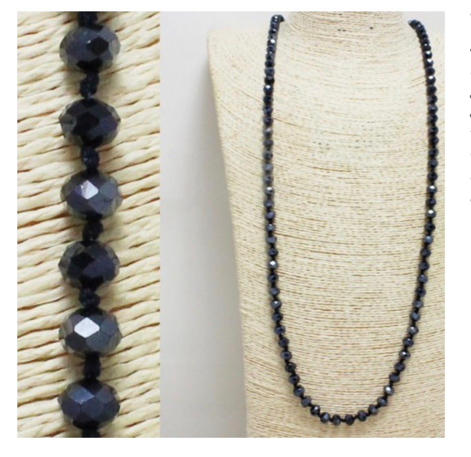 Necklaces sparkle beads in different colors RZN36005