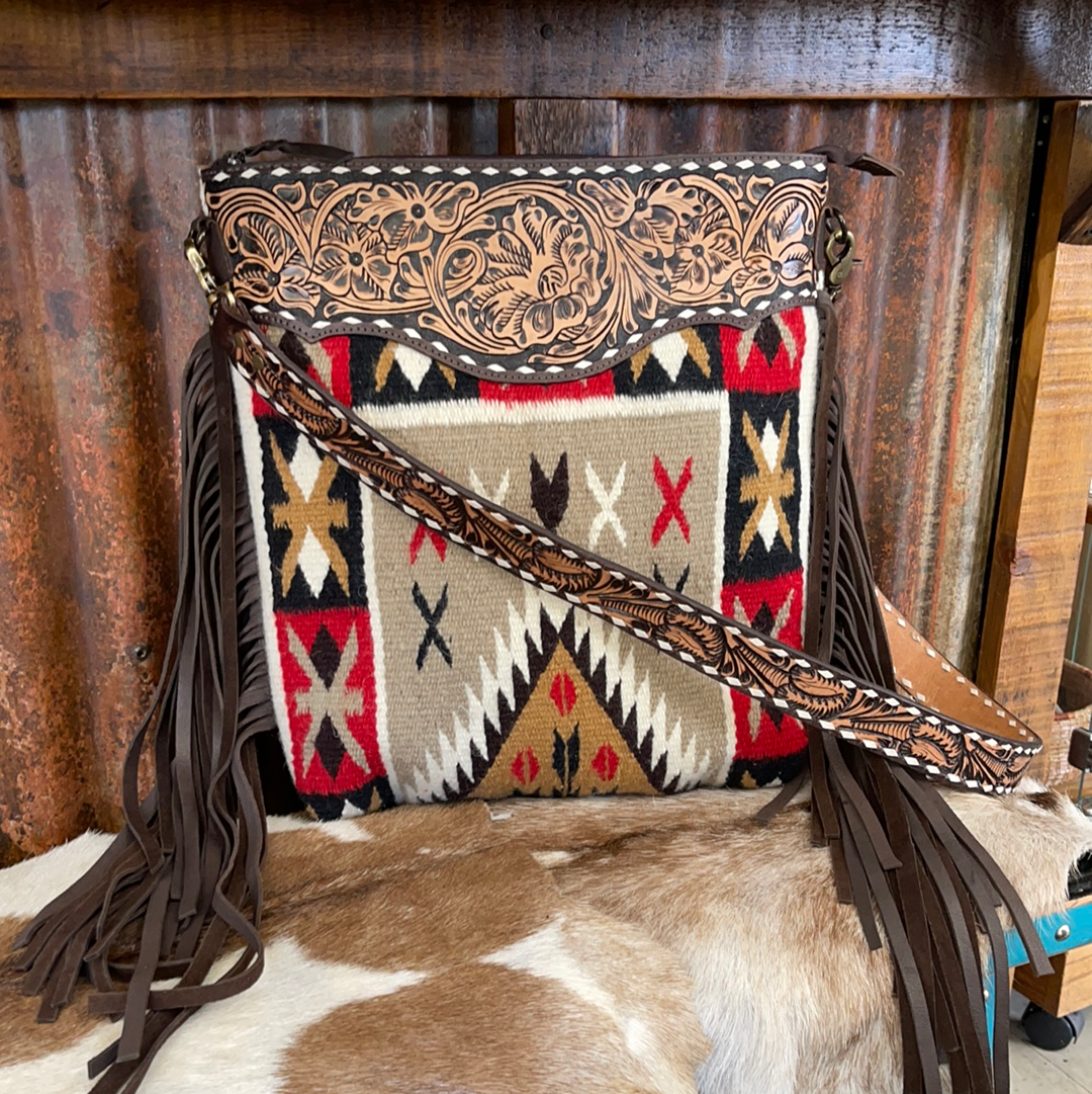 Purses American Darling Saddle Blanket Cross Body ADBGA153A