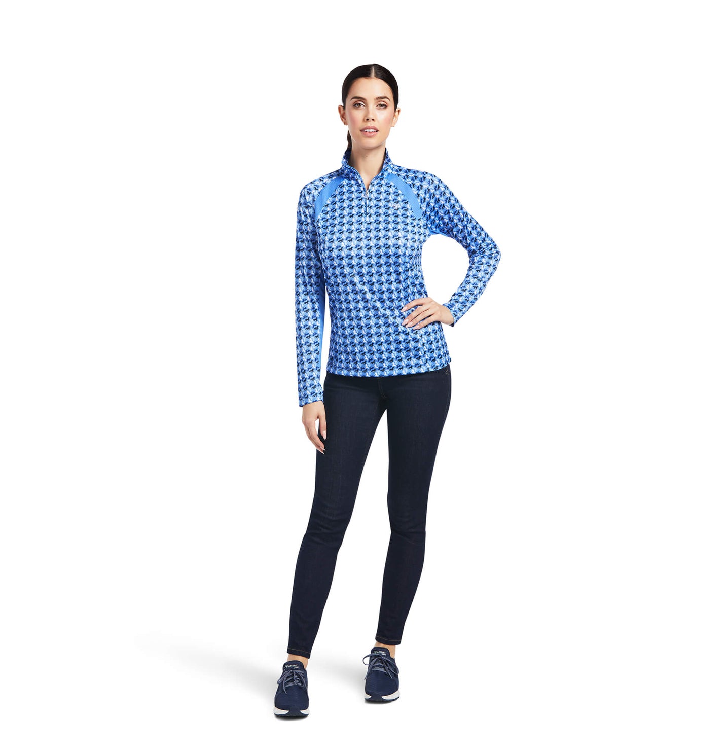 Shirts Women’s Ariat Sunstopper 2.0 1/4 Zip Baselayer 10039355 FFKO-EE