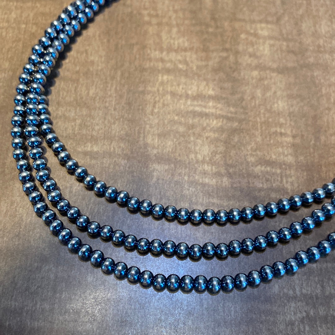 14 inch 4 mm Navajo pearl necklace 119