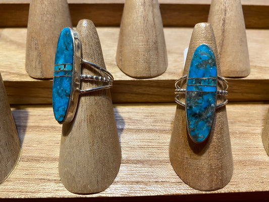 Rings Sterling Silver Kingman Long Oval Jewelry