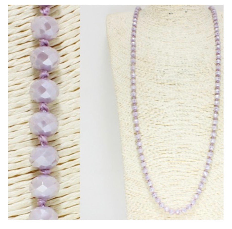Necklaces sparkle beads in different colors RZN36005