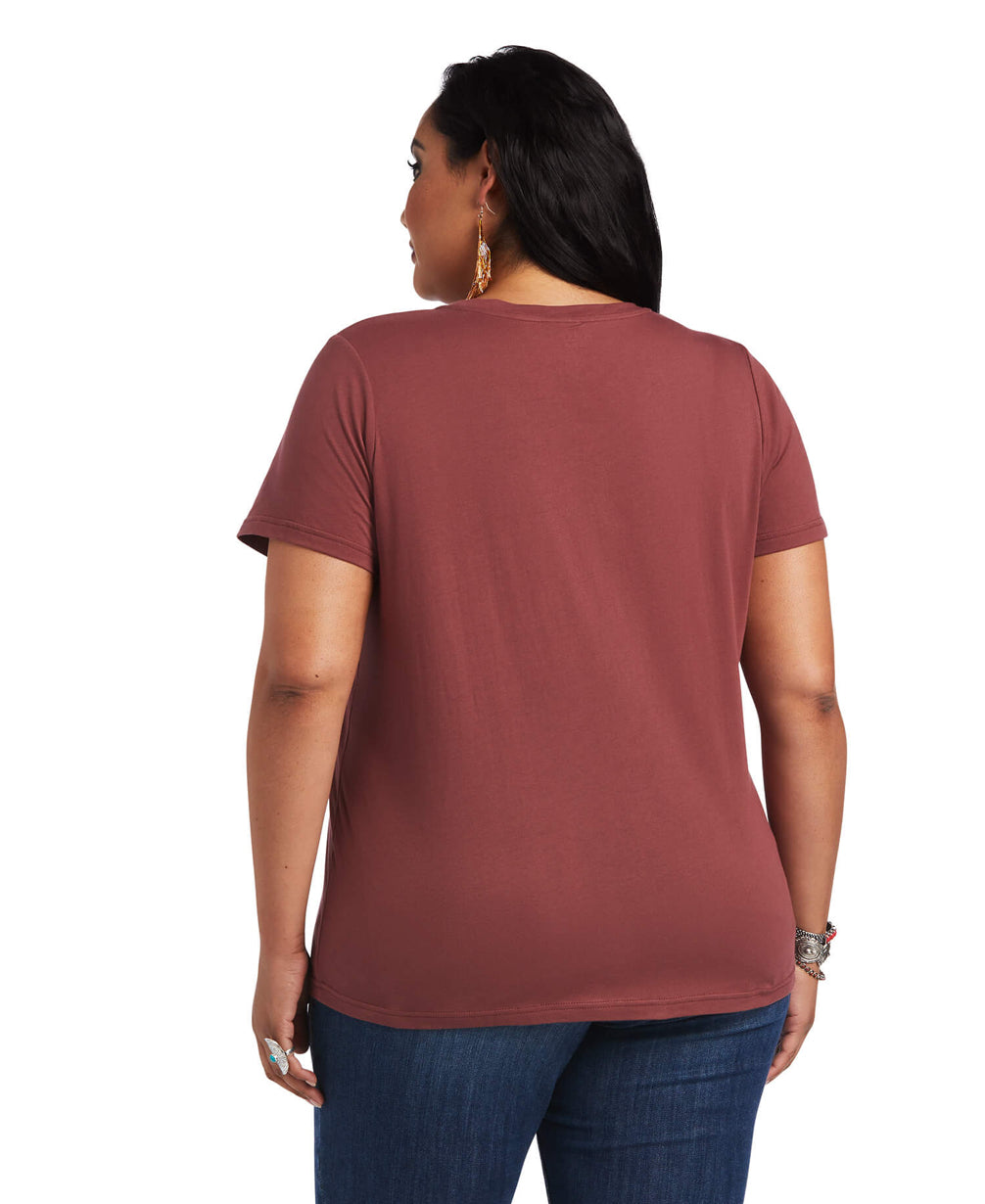 Shirts Women’s Ariat Real Bucking Bronco Tee 10040623 sale. No refunds on clearance items.