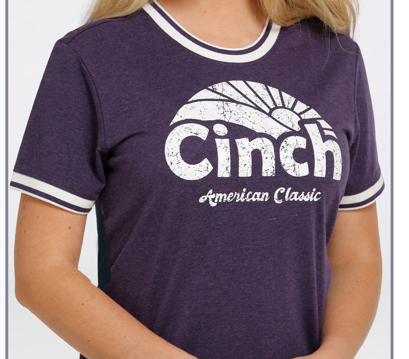 Shirts Women’s Cinch American Classic MSK7890002 Purple Tee