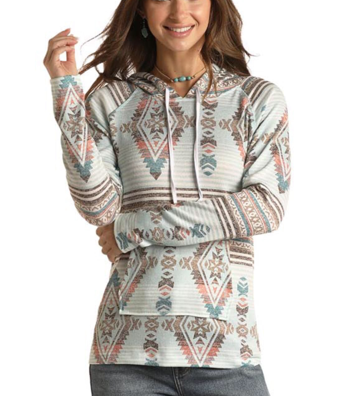 Outerwear Women’s Aquamarine Hoodie L8H3482