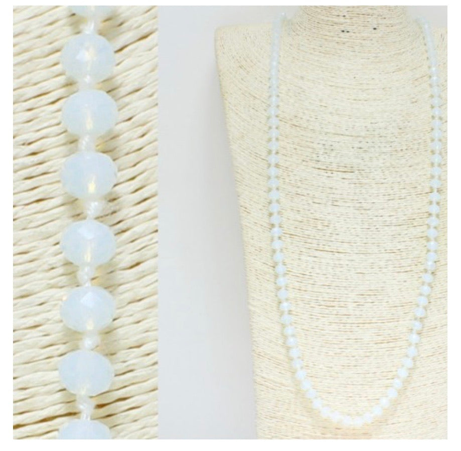 Necklaces sparkle beads in different colors RZN36005