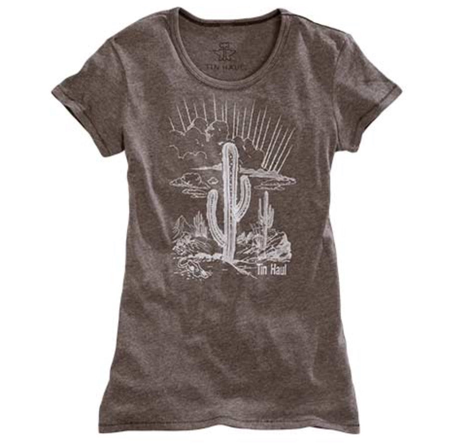 Shirts Women’s Tin Haul Cactus Scenery Graphic Tee 10-039-0501-0885 sale no refunds on clearance items