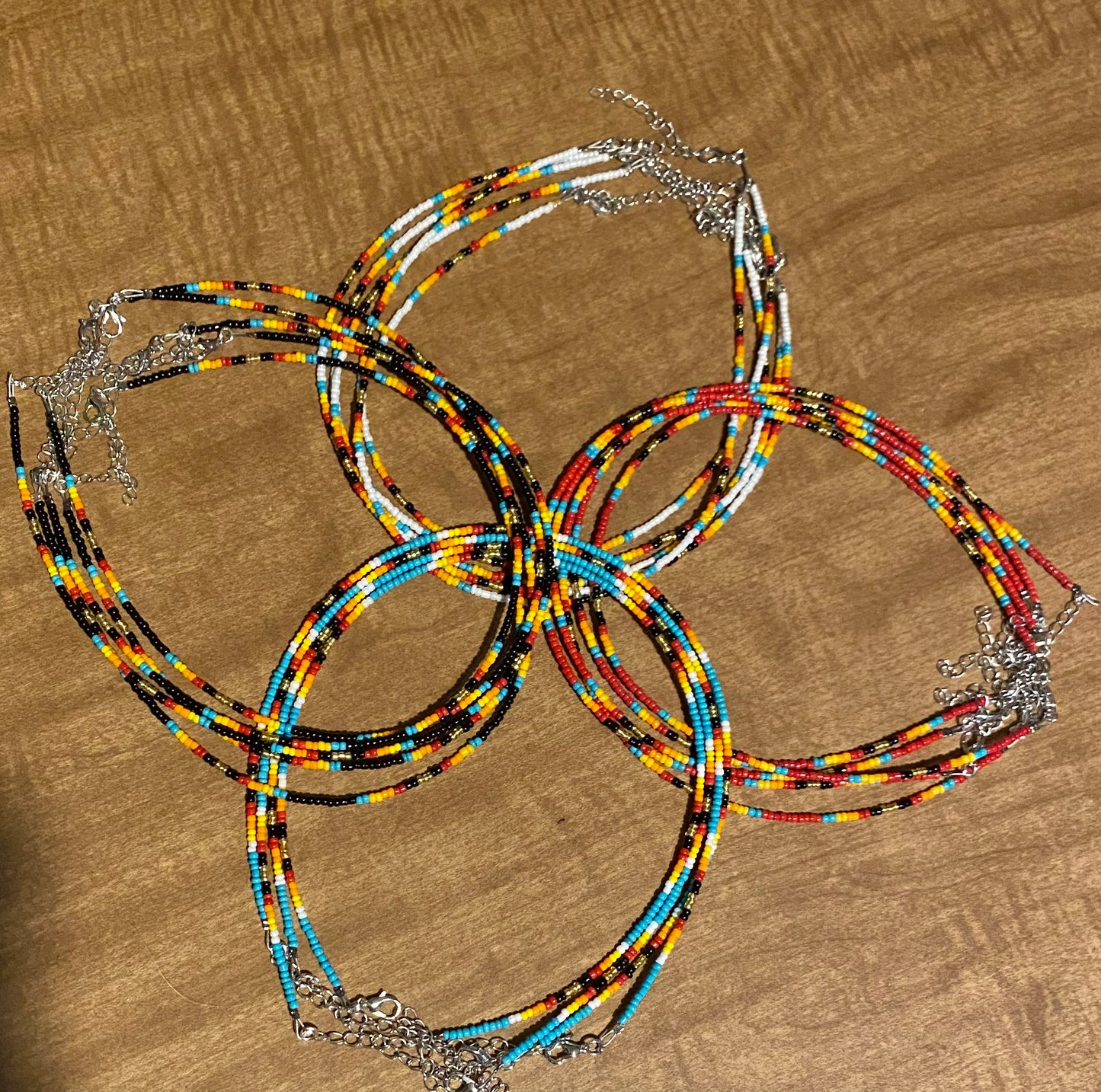 Choker Necklace small seed beads CHO-BEA-020