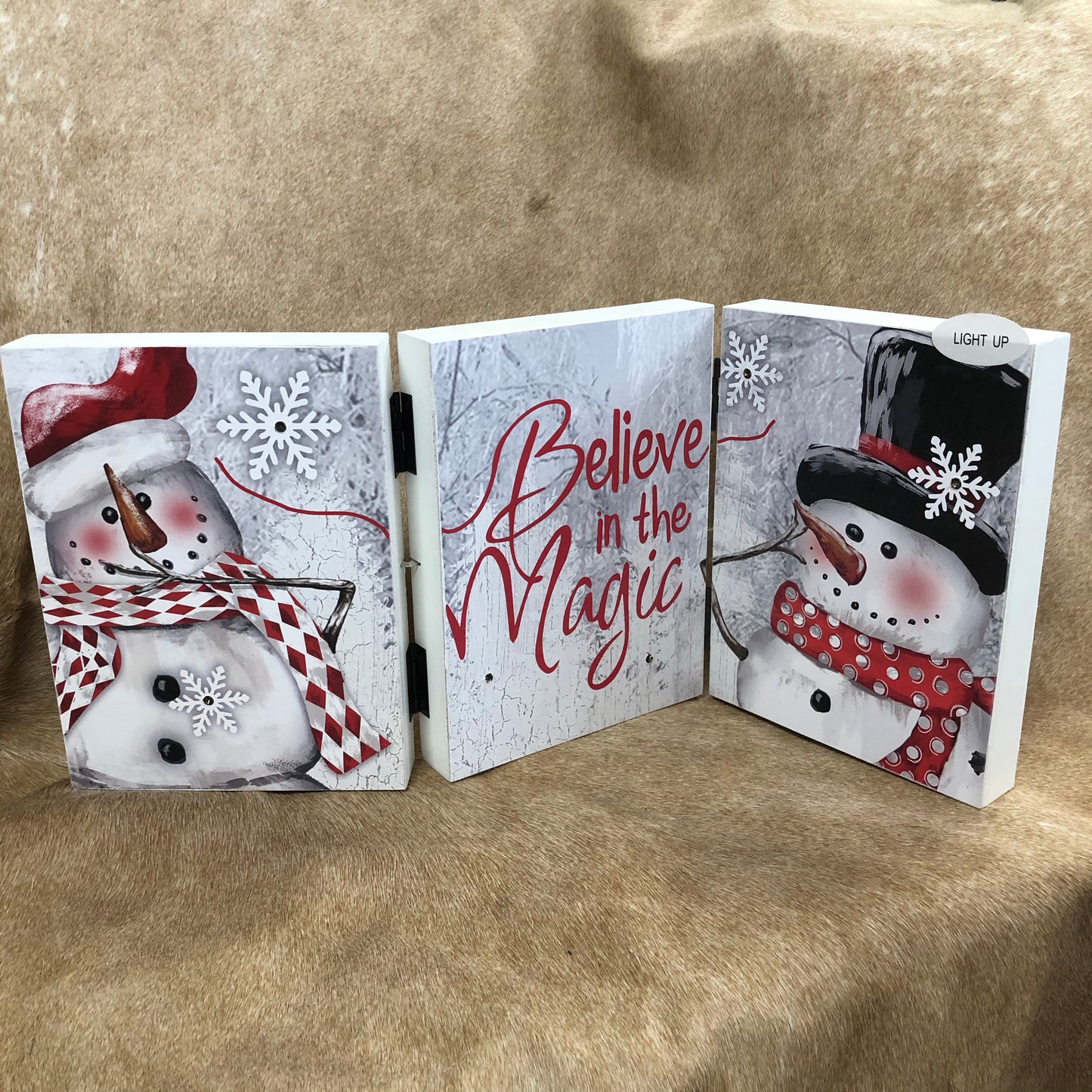 Giftware Believe in the Magic Tri-fold Christmas Sign