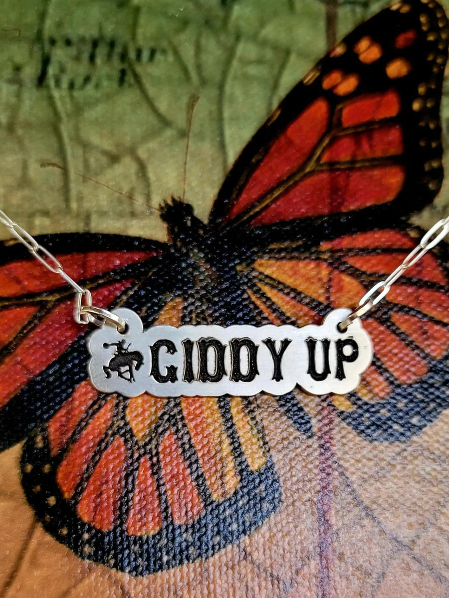 Sterling Silver Giddy Up Necklace