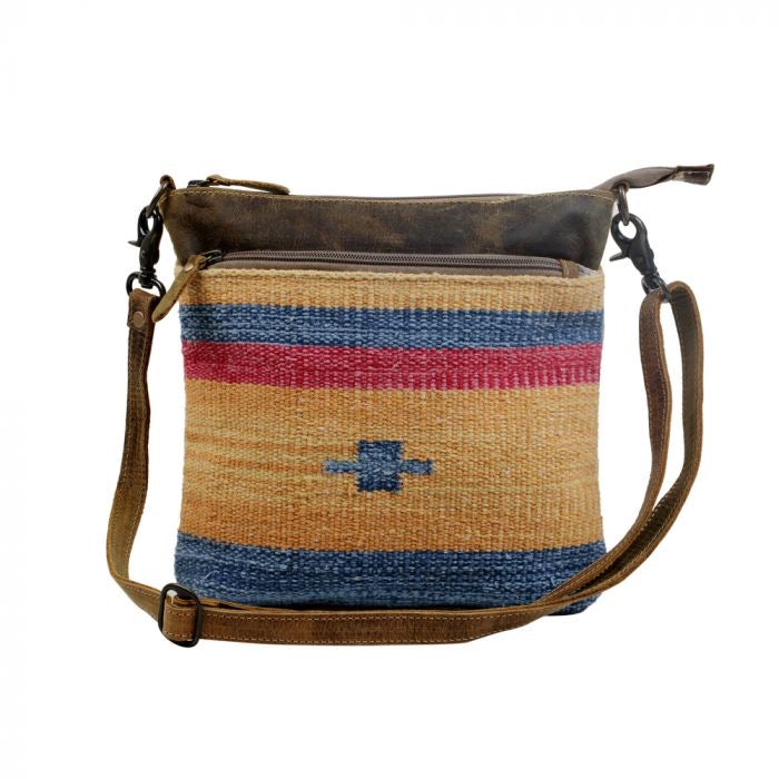 Purse Yellow/Blue Saddle Blanket Myra Bag S-3070