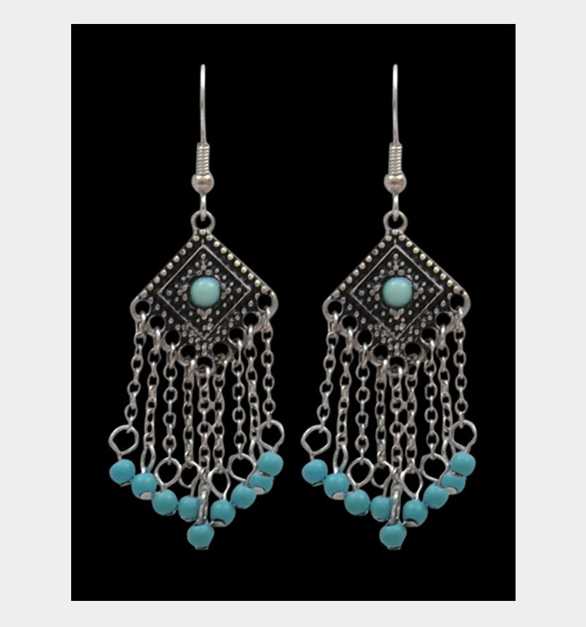 Jewelry earrings DIAMOND SHAPED W/DROPS DE0419SBTQ