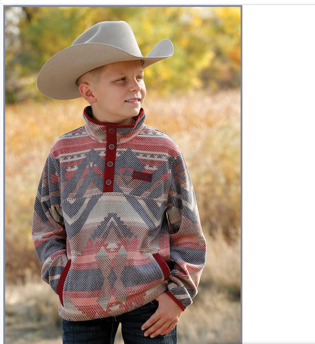 Outerwear Boy’s Cinch MWK7590007 Pullover fleece