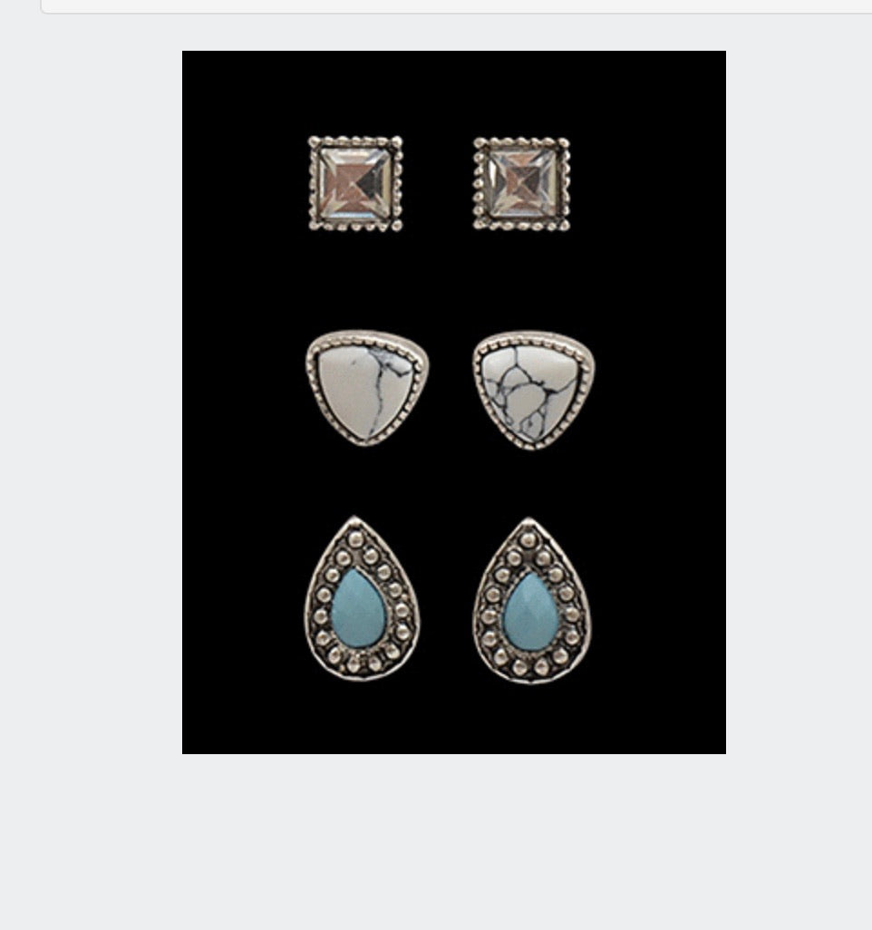 EARRINGS Set of 3 DE021SBTQ
