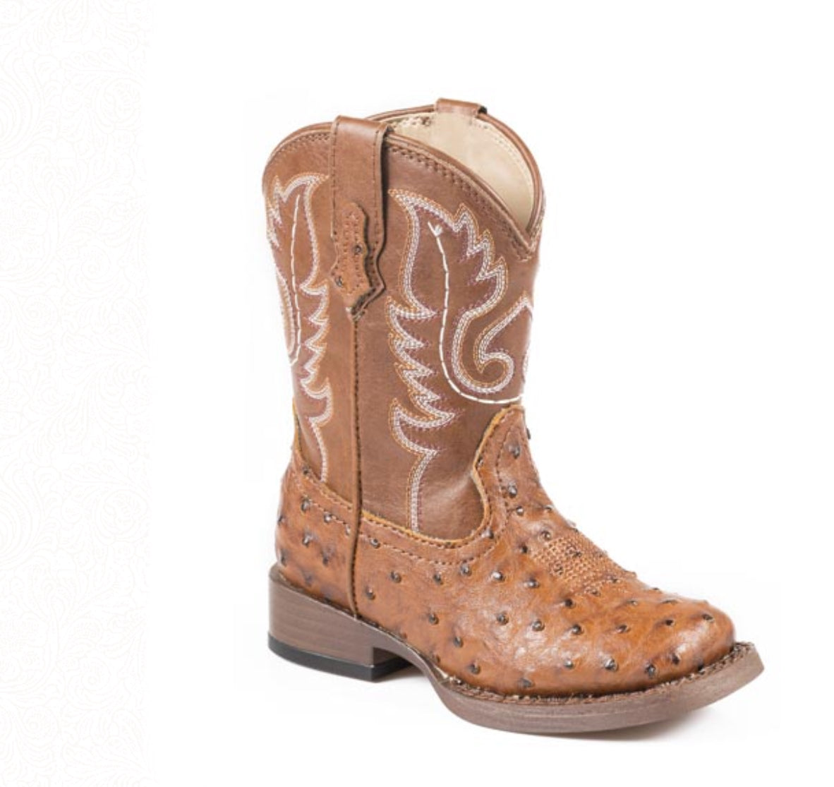 Boots Kid’s, for baby, toddlers and youth, Ostrich tan Bumps 09-016-1900-0807, 09-017-1900-0807, 09-018-1900-0807,