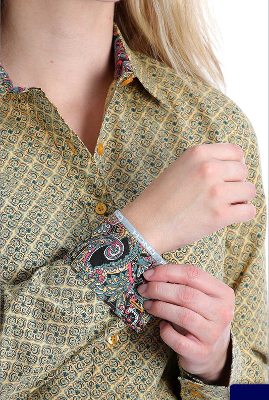 Shirts Women’s Cinch Mustard Button Up MSW9164163