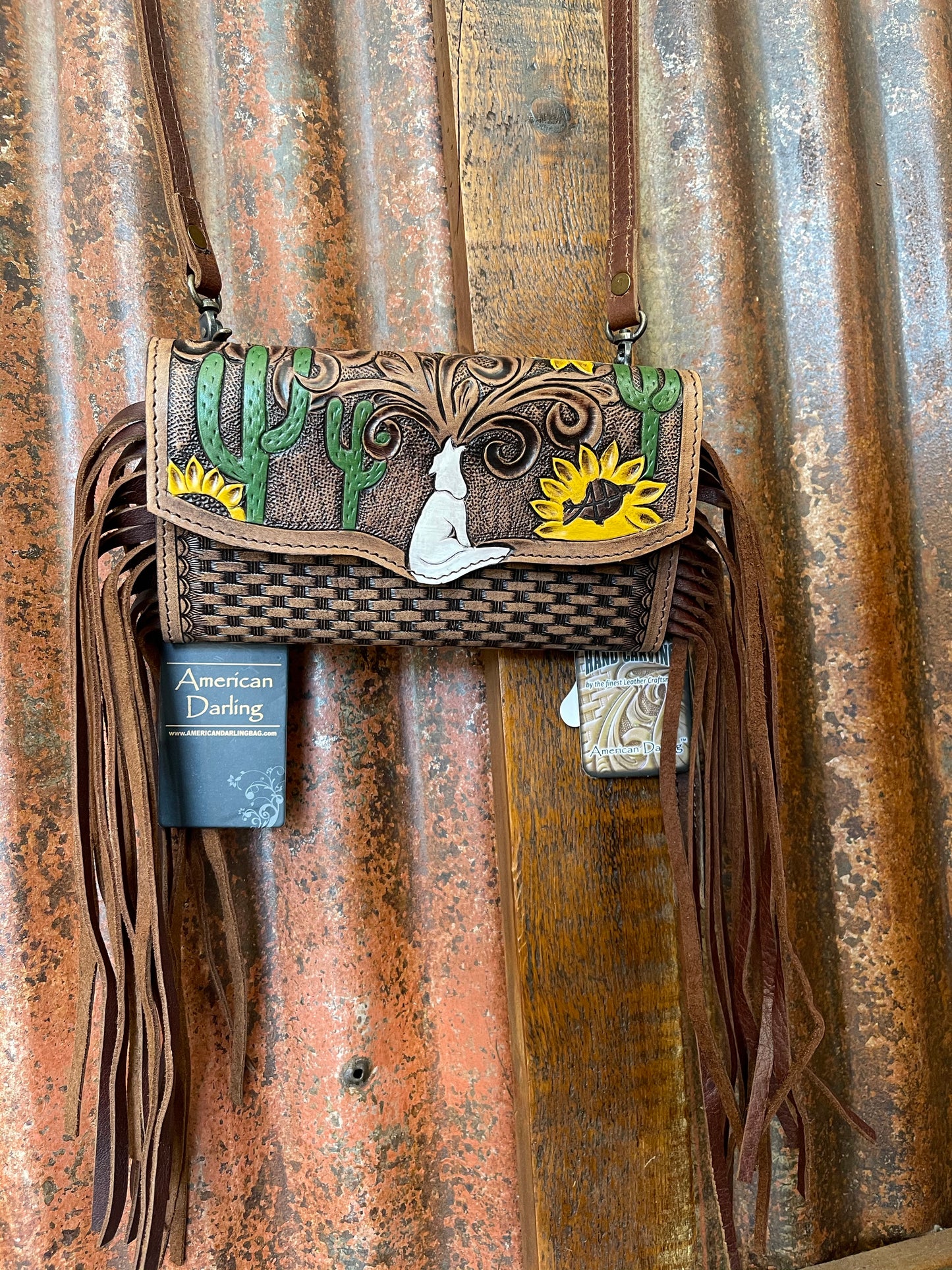 Purses American Darling Howling Sunflower Clutch/Purse ADBG556AFRNG