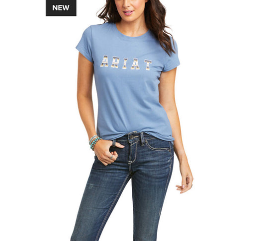 Shirts Women’s Ariat Real Aztec Logo T Shirt 10036194