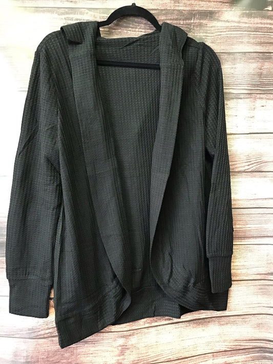 Shirts & Top Hooded Cardigan W/lapel collar Black TB1316