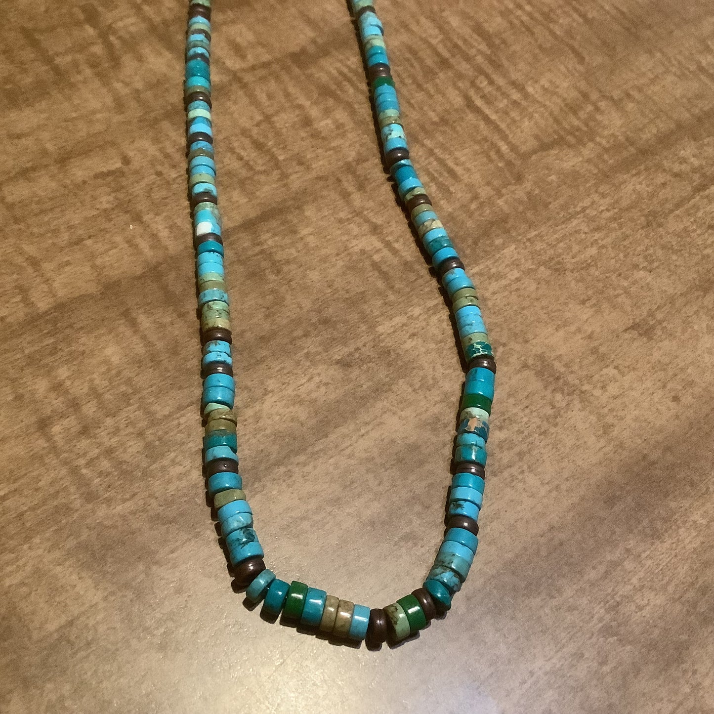 Beautiful real turquoise, stone 38”, 14", 15" Necklace