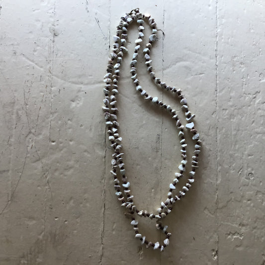 Turquoise stone with brown bead. Turquoise or off-White extra long