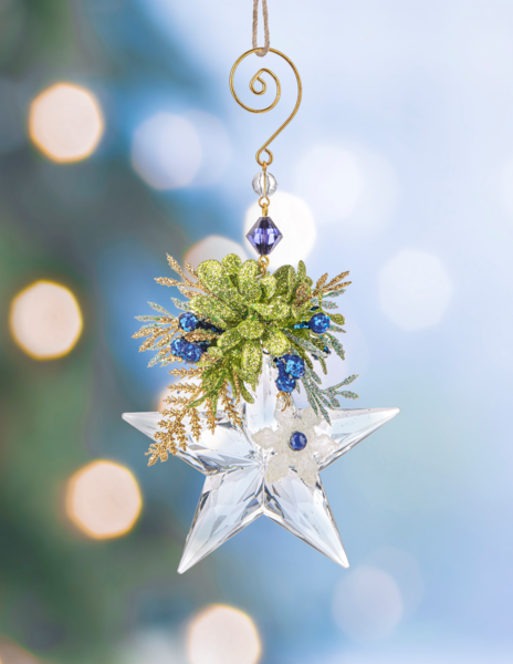 Giftware Mistletoe Star Christmas Ornament KK594