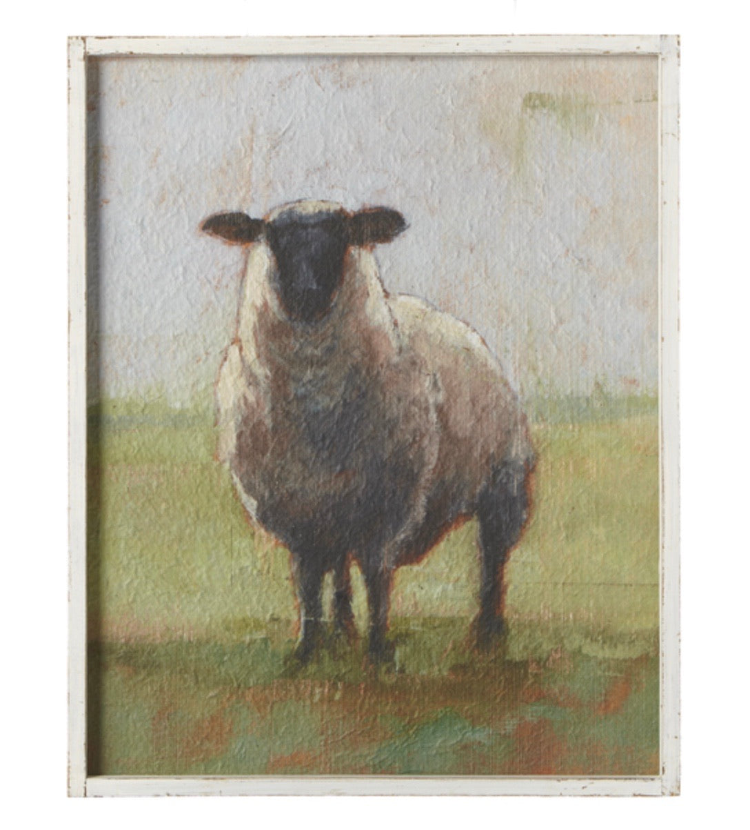 Giftware Sheep wall hanging ship lap MDF