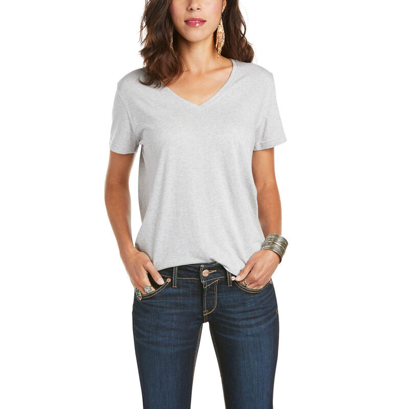 Shirts Women’s Ariat Basic T-Shirt — Heather Grey 10035201
