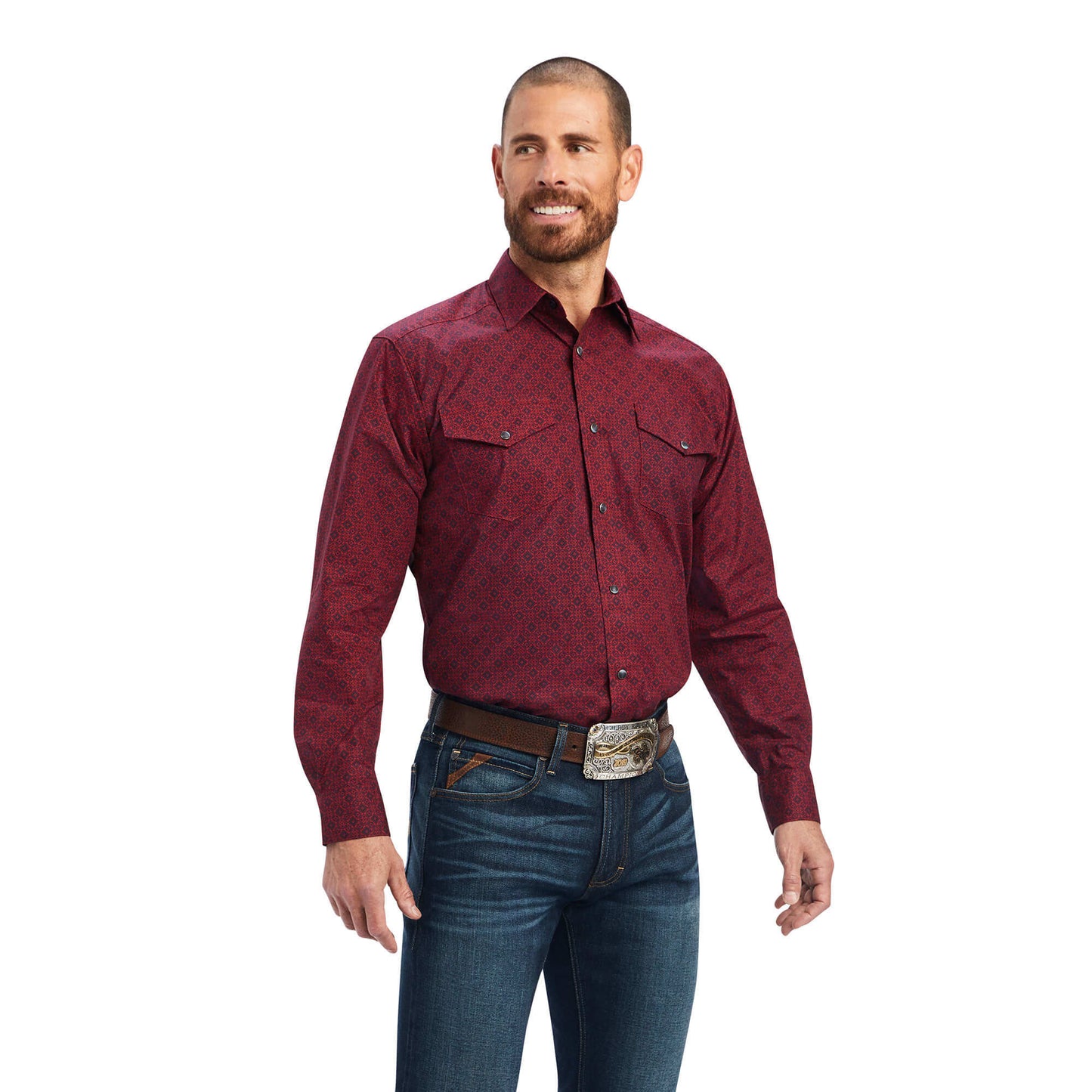 Shirt Men’s Ariat Tango Red Geo print 10041554